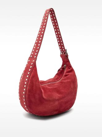 Leder Schultertasche mit Nieten