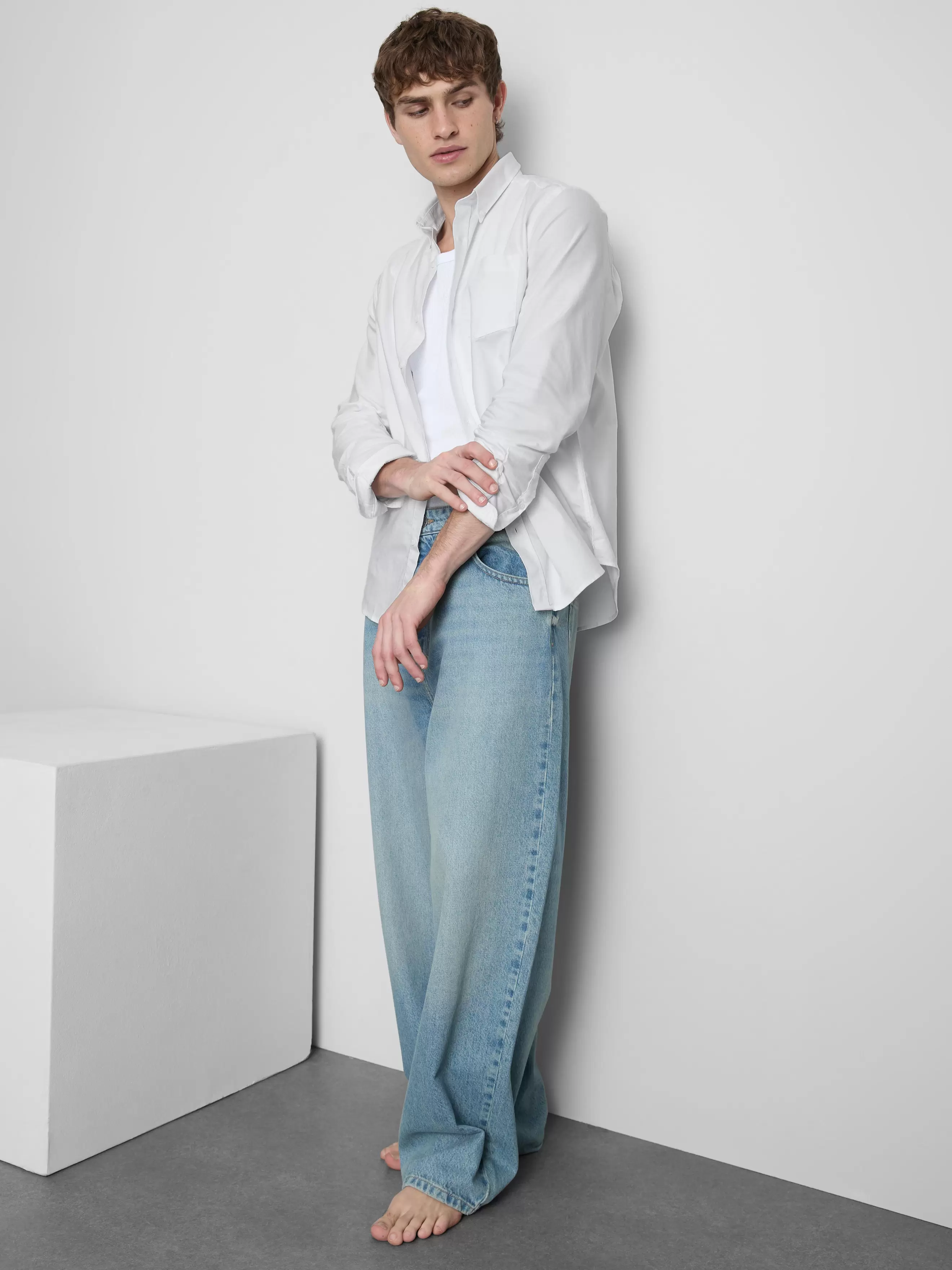 Langärmeliges Oxford-Hemd