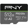 PNY PRO Elite microSD-Karte 512GB, 100MB/s lesen, 90 MB/s schreiben, A2