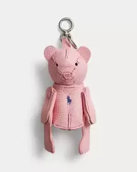 Taschenanhänger aus Leder mit Polo Bear