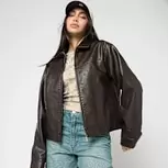 OG Retro Pu Leather Boxy Jacket