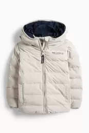 Steppjacke mit Kapuze - wasserabweisend