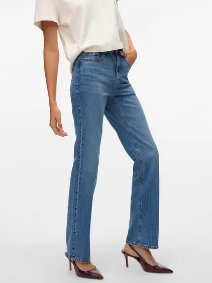 VMTESSA Hohe Taille Gerade geschnitten Jeans
