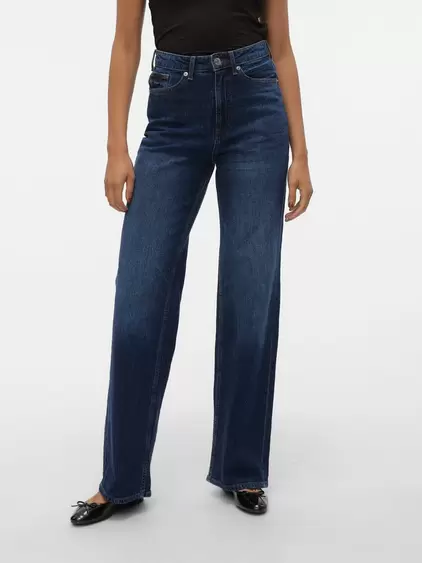 VMTESSA Hohe Taille Weiter Beinschnitt Jeans