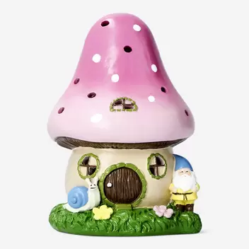 Leuchtendes Solar-Haus - Blume