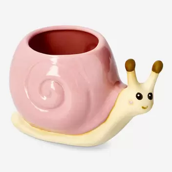 Keramik-Blumentopf - Schnecke
