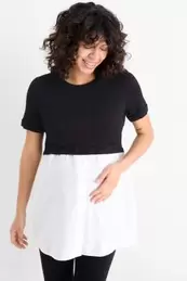 Umstands-T-Shirt - 2-in-1-Look