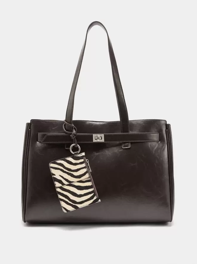 Laptoptasche 13 Zoll mit Lederanhänger