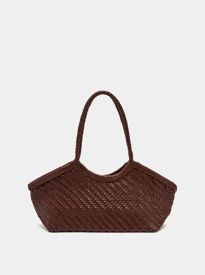 Tote-Tasche aus geflochtenem Leder