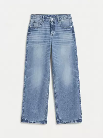 VMHALLIE Niedrige Taille Weite Passform - kurz geschnitten Jeans