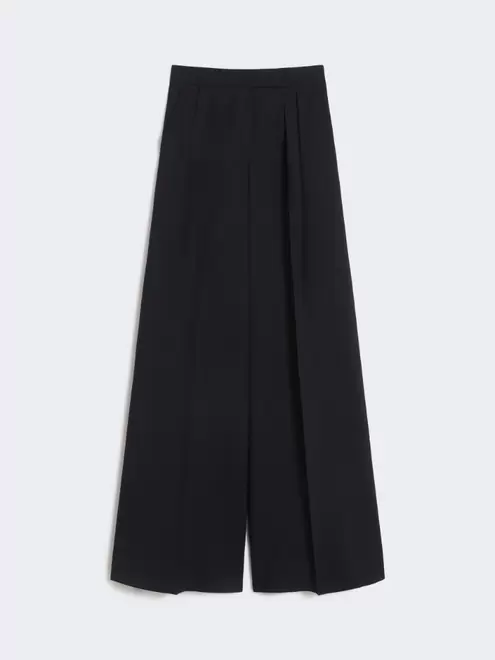 Hose aus Woll-Seersucker - ULTRAMARINE