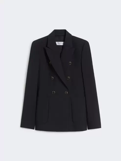 Blazer aus Wollmisch-Seersucker - ULTRAMARINE