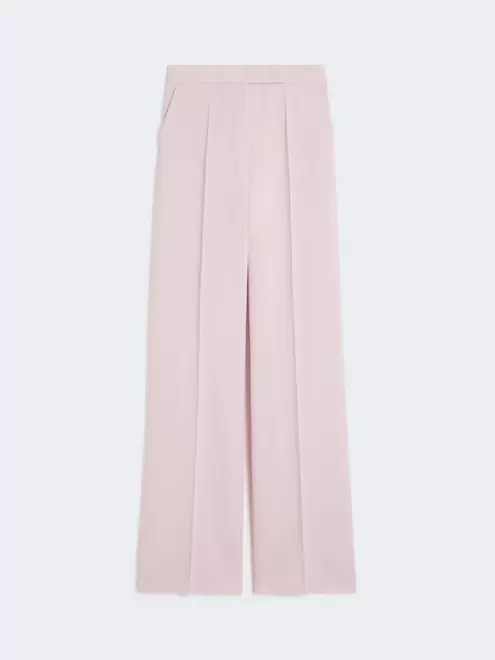 Hose aus Wolle, Mohair und Seide - BEIGE ROSA
