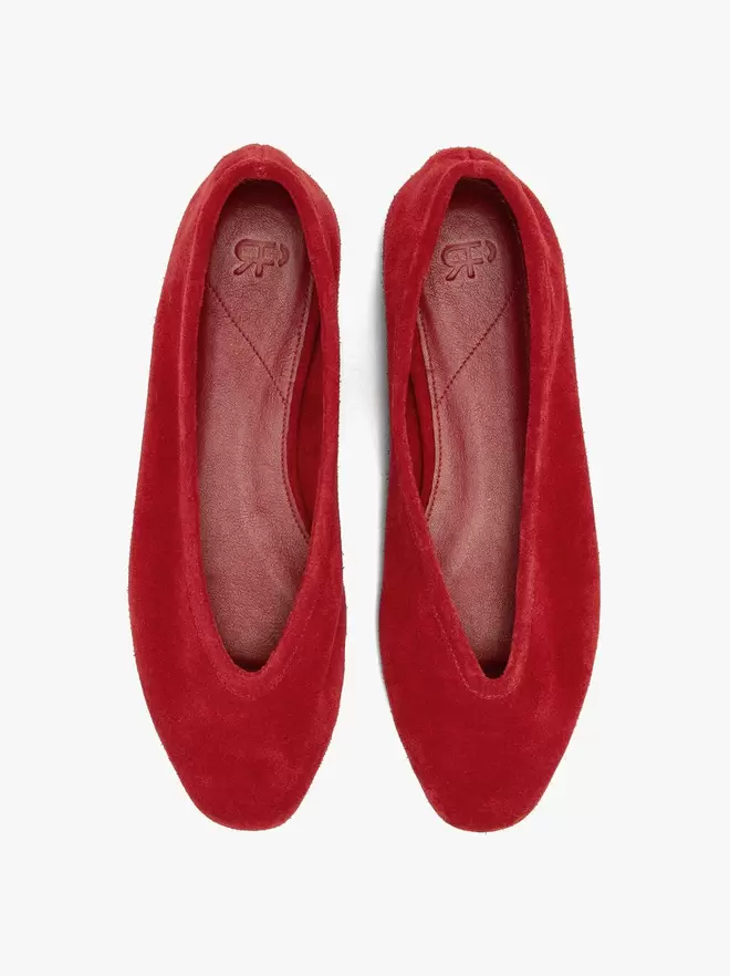 Ballerinas aus Wildleder