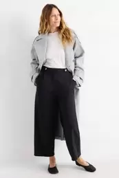 Jersey-Hose - High Waist - Barrel Leg