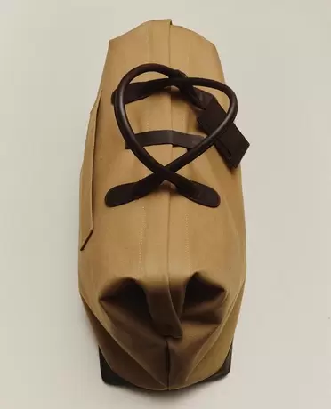 REISETASCHE AUS BAUMWOLLE MIT KNOPF