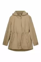 Parka capucha repelente al agua