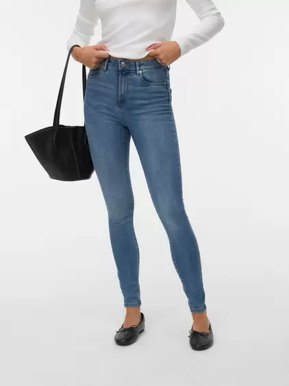 VMSOPHIA Hohe Taille Skinny Fit Jeans