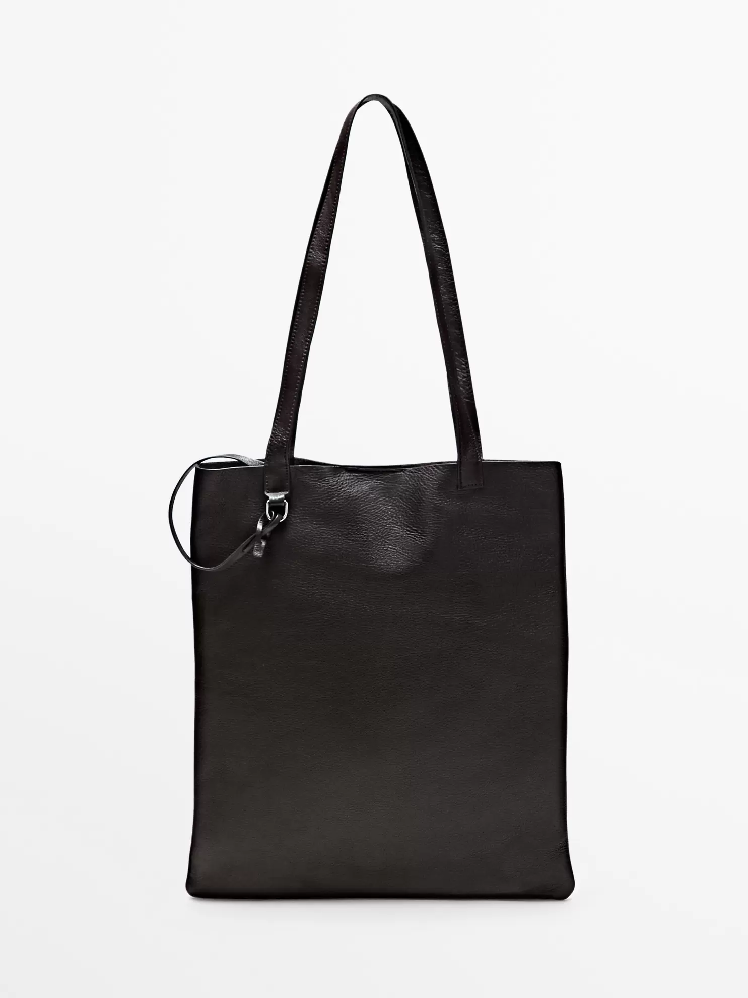 Shopper mit Clutch-Detail aus Nappaleder