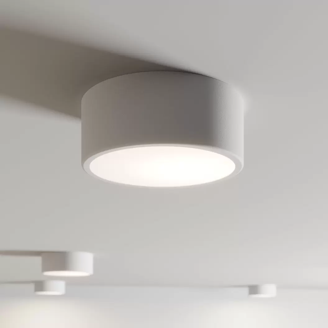 Deckenleuchte Cleo, Ø 20 cm, IP20, weiß, Metall, E27