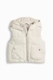 Herz - Steppweste mit Kapuze - wasserabweisend