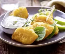Fisch-Nuggets im Backteig