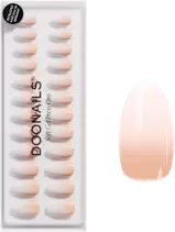 Künstliche Nägel Press Ons Short Almond Babyboomer, 30 St