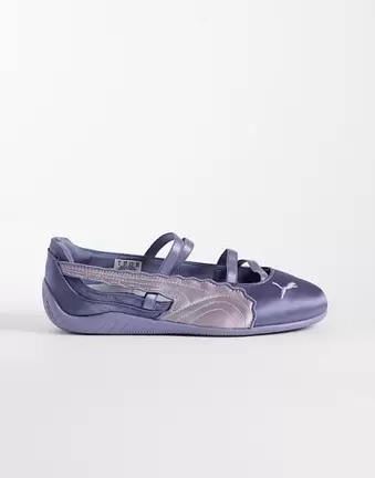 PUMA – Speedcat – Ballerinas aus Satin in Flieder