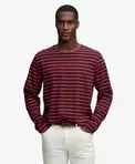 The Merchant Store Gestreiftes Langarmshirt