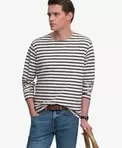 The Merchant Store Gestreiftes Langarmshirt