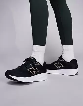 New Balance – 680 – Lauf-Sneaker in Schwarz und Weiß