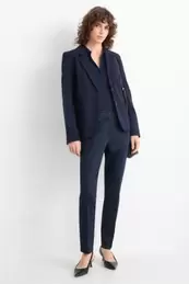 Stoffhose - Mid Waist - Slim Fit