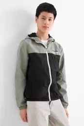 Jacke mit Kapuze - wasserabweisend