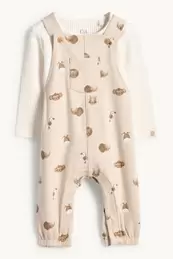 Wildtiere - Baby-Outfit - 2 teilig