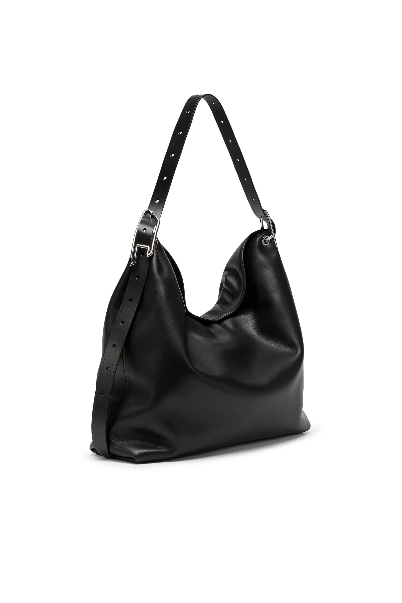 D-Line-Leder Hobo-Tasche