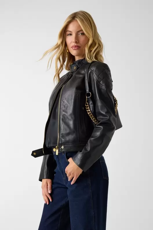 Chaqueta de cuero genuino Marciano