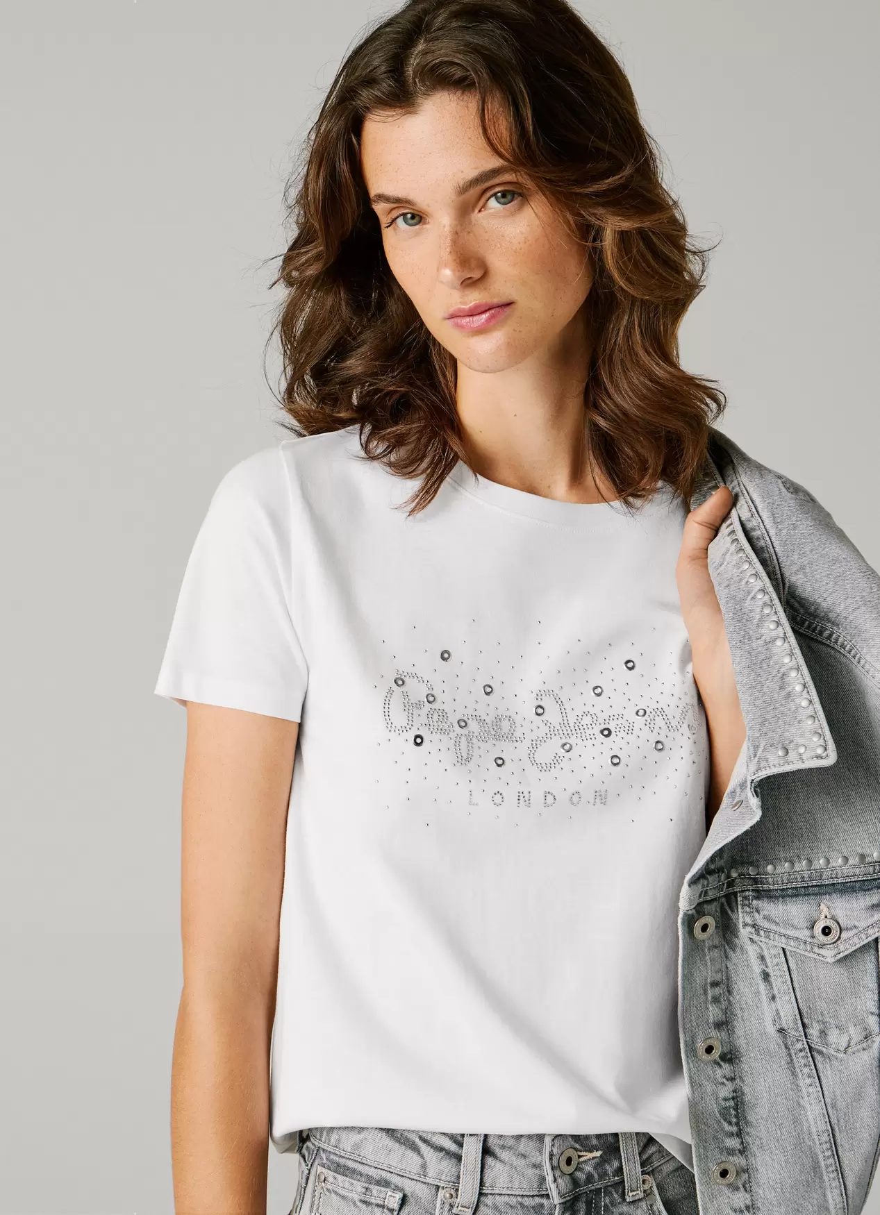 T-shirt Logo Strass