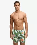 Hawaiian Print 16-inch Badeshorts