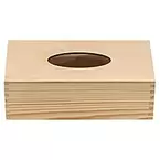 Kosmetiktuchbox aus Holz, 25 x 13 x 9 cm