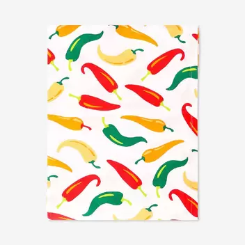Tischdecke mit Chili-Print - 140x...