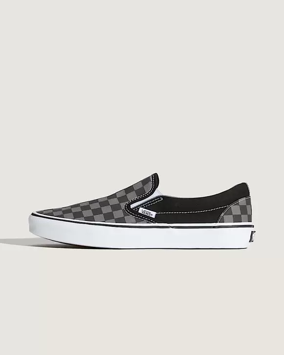 Checkerboard Classic SlipOn Schuhe VANS SchwarzGrau HERO