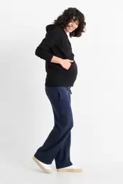 Umstandshose - Leinen-Mix