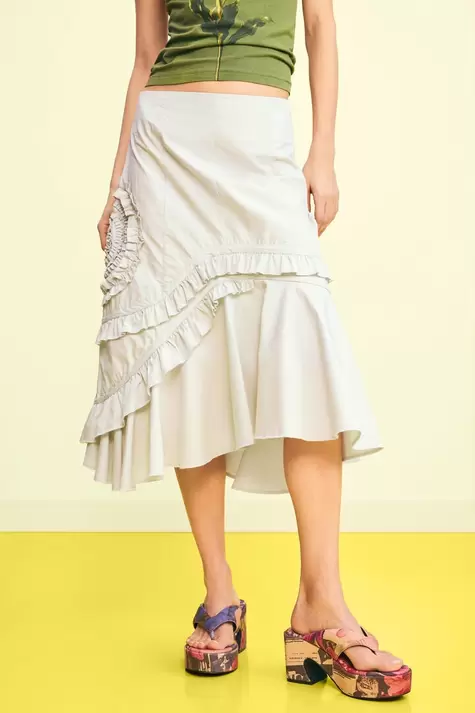 Asymmetrischer midirock