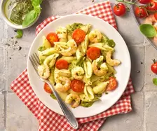 Mediterrane Pesto-Garnelen-Pfanne