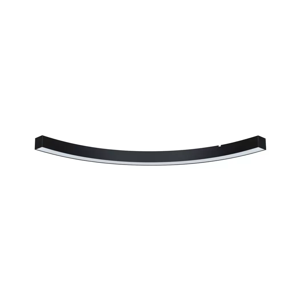 Paulmann LED-Lichtleiste Linion, schwarz, 90° Kurve, 3.000 K