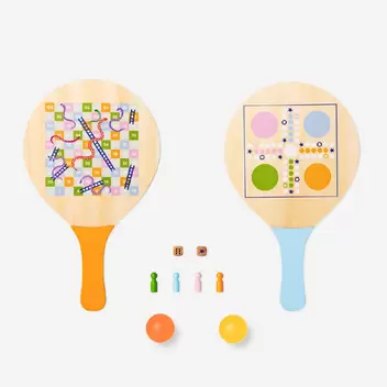 3-in-1-Strandspiele - Tennis, Lud...