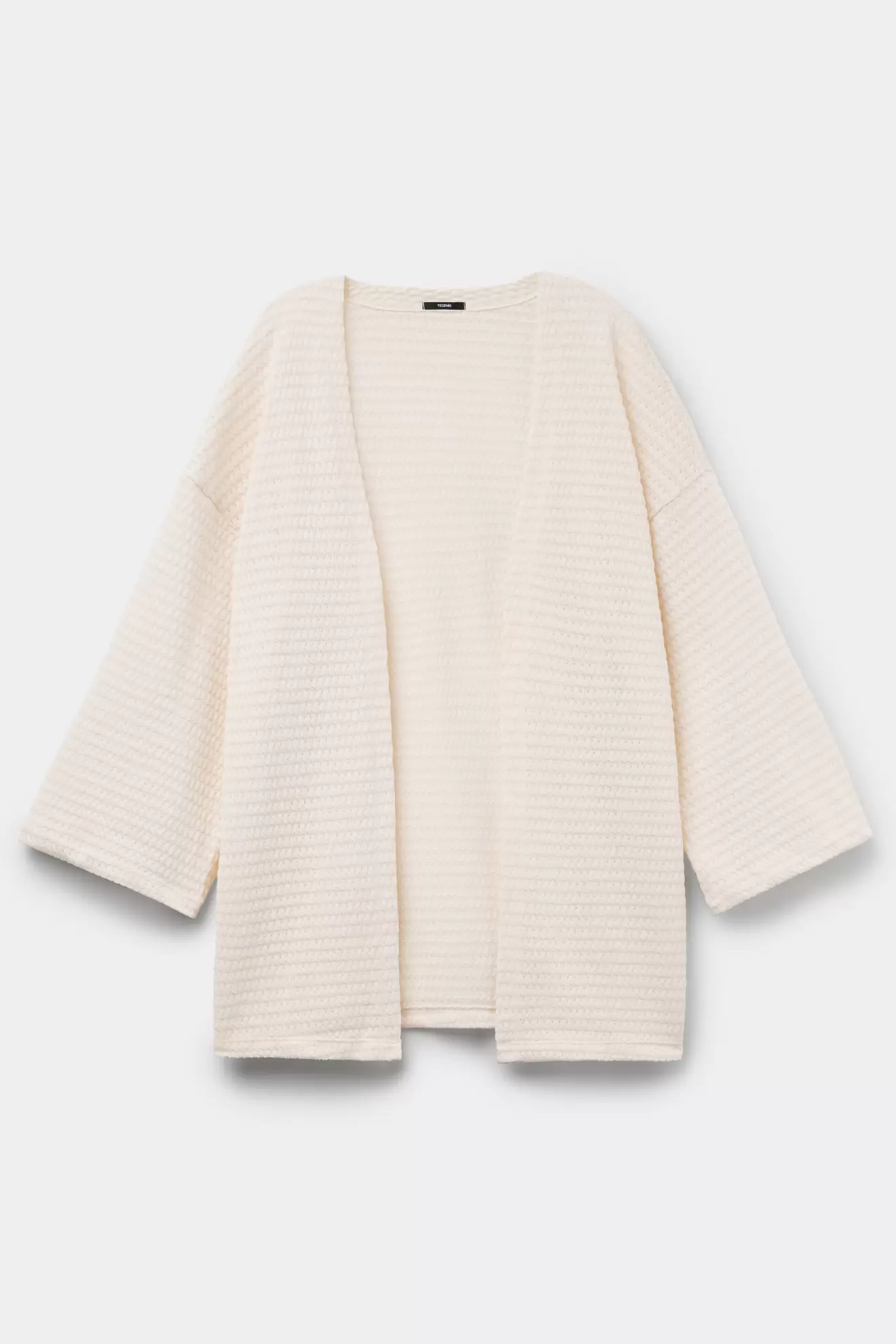 Kimono-Cardigan mit Lochmuster