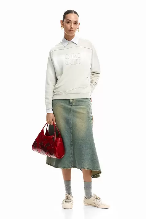 Sweatshirt mit Farbverlauf-logo
