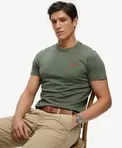 Essential Gesticktes Logo T-Shirt in schmaler Passform