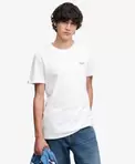Essential Gesticktes Logo T-Shirt in schmaler Passform